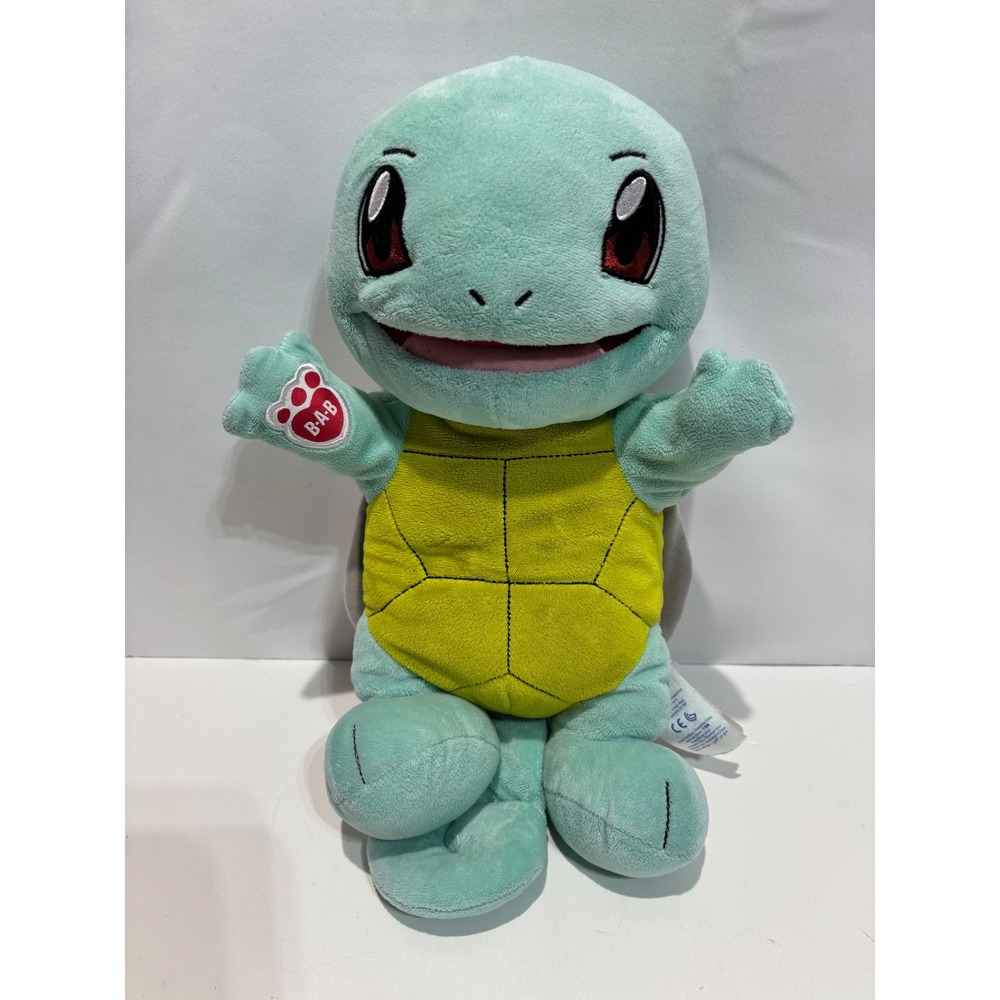 Build-A-Bear Pokemon Squirtle Kids Plush 15" Blue Turtle Stuffed Animal Toy